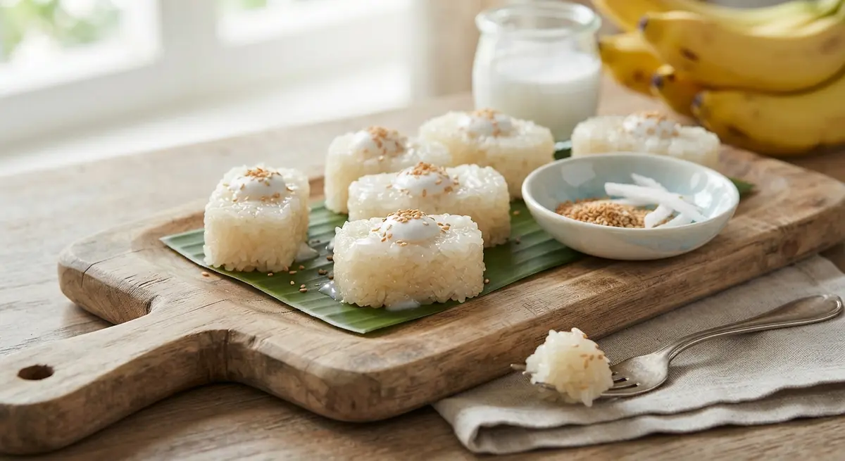 Sticky Rice Light Coconut Milk Bites